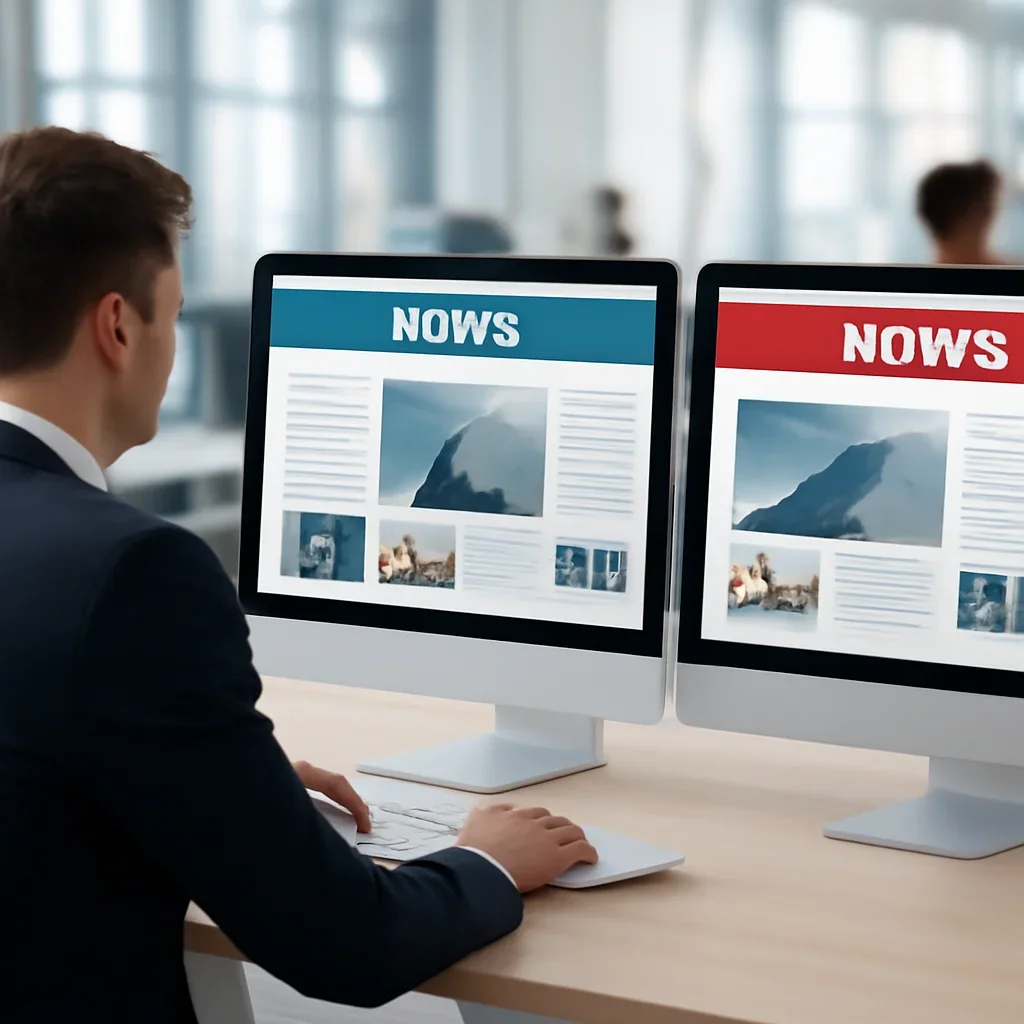 Supporting comparison visual for Business Wire Alternative on AFV News